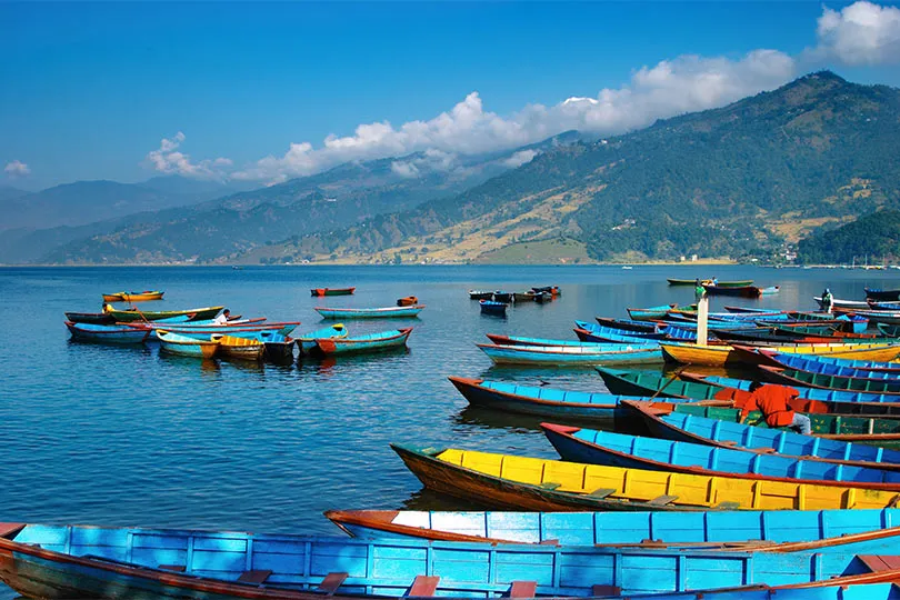Trek For Nepal Colorful-boats-in-Fewa-Taal-Pokhara