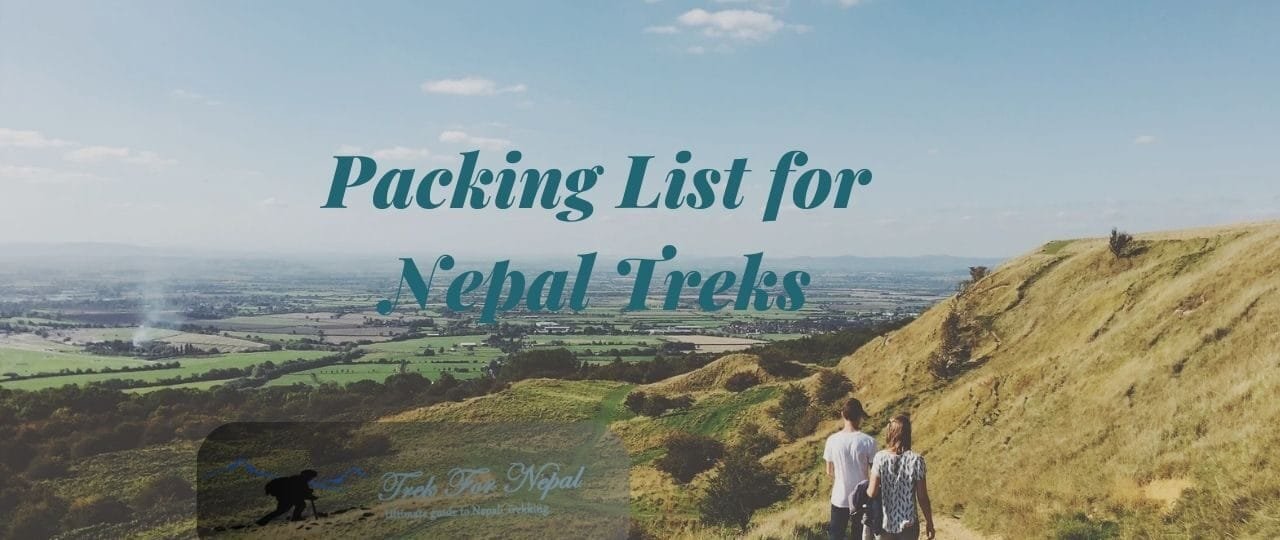 Packing List for Nepal Treks